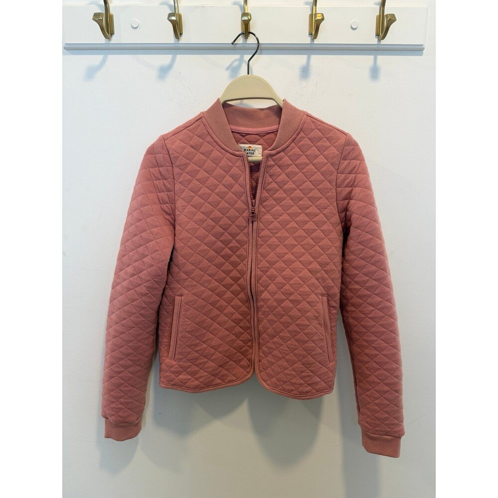 Marine Layer Mya Quilted Swing Bomber Jacket